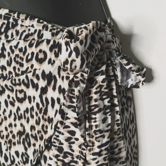 PRINCESS POLLY Midi Leopard Print Wrap Skirt / Sarong ~ NWOT - Picture 8 of 11